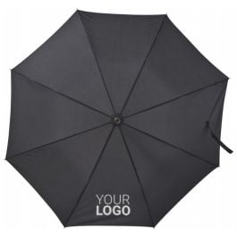 Automatik Regenschirm aus Pongee CELIA in schwarz Automatik Regenschirm aus Pongee CELIA in schwarz