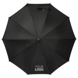 Stockschirm aus Bambus und RPET LENI in schwarz Stockschirm aus Bambus und RPET LENI in schwarz