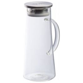 Glaskaraffe mit Edelstahldeckel, 1.350ml ELLIOTT in transparent Glaskaraffe mit Edelstahldeckel, 1.350ml ELLIOTT in transparent