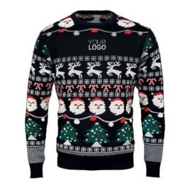 Weihnachts-LED-Pullover S/M in schwarz Weihnachts-LED-Pullover S/M in schwarz