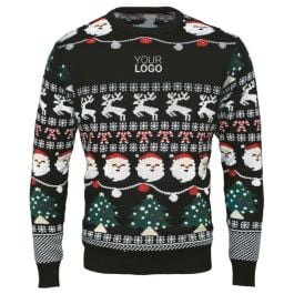 Weihnachts-LED-Pullover L/XL in schwarz Weihnachts-LED-Pullover L/XL in schwarz