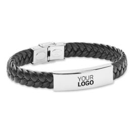 Geflochtenes Armband 21 cm in schwarz Geflochtenes Armband 21 cm in schwarz