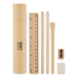 5teiliges Schreibset in beige 5teiliges Schreibset in beige
