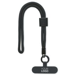 Handykette Handgelenk RPET in schwarz Handykette Handgelenk RPET in schwarz