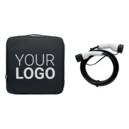 Ladekabel-Tasche 600D RPET in schwarz Ladekabel-Tasche 600D RPET in schwarz