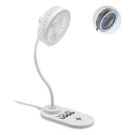Tischventilator mit Licht in weiß Tischventilator mit Licht in weiß
