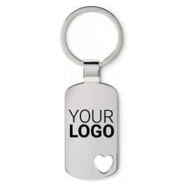 Schlüsselring Herz in mattsilber Schlüsselring Herz in mattsilber