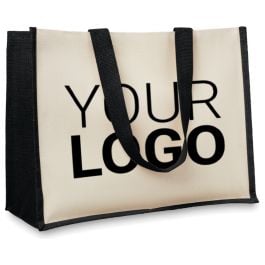 Jute/Canvas Shopper Jute/Canvas Shopper