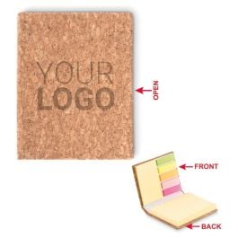 Notizblock-Set mit Kork in beige Notizblock-Set mit Kork in beige