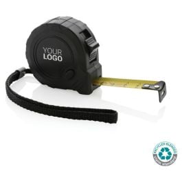 3m/16mm Maßband mit Stop-Taste aus RCS recycelt. Kunststoff 3m/16mm Maßband mit Stop-Taste aus RCS recycelt. Kunststoff