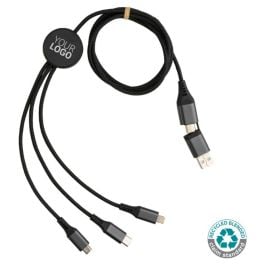 Terra 60W 120cm 6-in-1-Kabel aus RCS recyceltem Aluminium in grau Terra 60W 120cm 6-in-1-Kabel aus RCS recyceltem Aluminium in grau