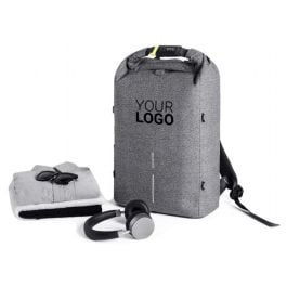 Urban schnitthemmender Anti-Diebstahl-Rucksack in grau/ schwarz Urban schnitthemmender Anti-Diebstahl-Rucksack in grau/ schwarz