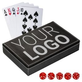 RE98 Spielkarten-Set mit Box in schwarz RE98 Spielkarten-Set mit Box in schwarz