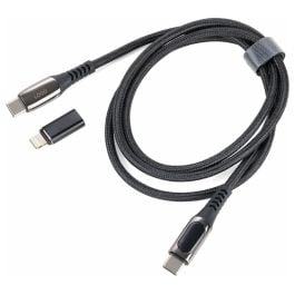 Ladekabel TROIKA SPEEDY in gunmetal/ schwarz Ladekabel TROIKA SPEEDY in gunmetal/ schwarz