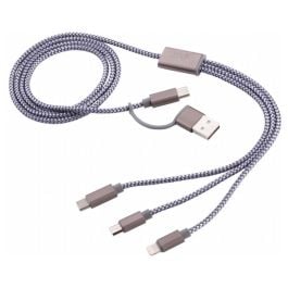 Ladekabel TROIKA DREIZACK in grau Ladekabel TROIKA DREIZACK in grau