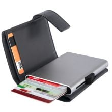 C-Secure XL RFID Börse in schwarz, Rindleder C-Secure XL RFID Börse in schwarz, Rindleder