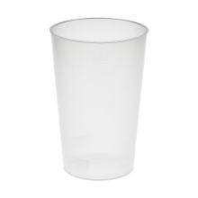 Trinkbecher 'Vital', 500 ml in transparent-milchig