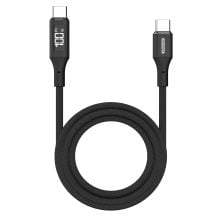 Sitecom CA-1005 USB-C to USB-C Power cable with LED display in schwarz Sitecom CA-1005 USB-C to USB-C Power cable with LED display in schwarz