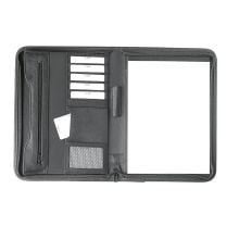 Schreibmappe A4 mit RV in schwarz, Polyester Schreibmappe A4 mit RV in schwarz, Polyester