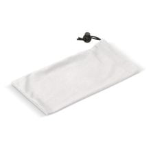 Mikrofaserbeutel antibakteriell 9 x 18cm in weiß/transparent Mikrofaserbeutel antibakteriell 9 x 18cm in weiß/transparent
