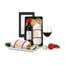Geschenkset / Präsenteset: Rotwein und Stollen Geschenkset / Präsenteset: Rotwein und Stollen