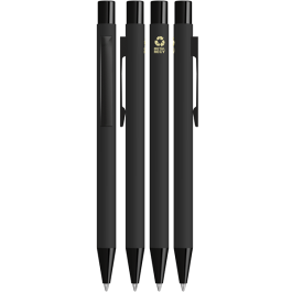 UMA STRAIGHT M GUM RECY Druckkugelschreiber in schwarz UMA STRAIGHT M GUM RECY Druckkugelschreiber in schwarz