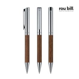 roubill® Tizio Kugelschreiber Drehkugelschreiber - silber/braun roubill® Tizio Kugelschreiber Drehkugelschreiber - silber/braun