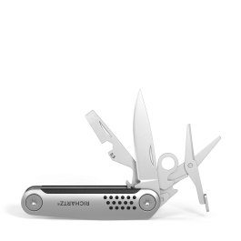 RICHARTZ® STRUKTURA knife 8+ mini - silber/ schwarz RICHARTZ® STRUKTURA knife 8+ mini - silber/ schwarz