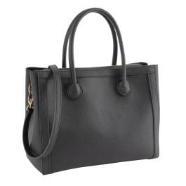 Handtasche in schwarz, Rindleder Handtasche in schwarz, Rindleder