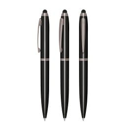senator® Nautic Black Touch Pad Pen Metallkugelschreiber - schwarz senator® Nautic Black Touch Pad Pen Metallkugelschreiber - schwarz