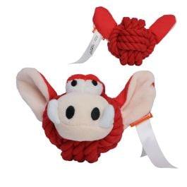 Spielzeug für Tiere MiniFeet® Hundespielzeug Knotentier Wildschwein in rot Spielzeug für Tiere MiniFeet® Hundespielzeug Knotentier Wildschwein in rot