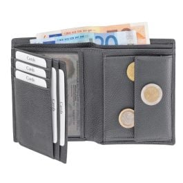 Kombibörse - schwarz, Seta-Rindnappaleder Kombibörse - schwarz, Seta-Rindnappaleder