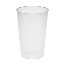Trinkbecher 'Vital', 500 ml - transparent-milchig