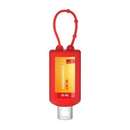 Sonnenmilch LSF 30, 50 ml Bumper rot, Body Label (R-PET) Sonnenmilch LSF 30, 50 ml Bumper rot, Body Label (R-PET)
