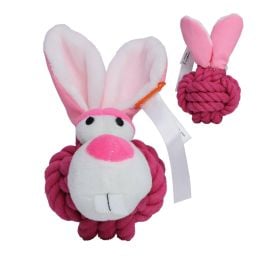 Spielzeug für Tiere MiniFeet® Hundespielzeug Knotentier Hase in pink Spielzeug für Tiere MiniFeet® Hundespielzeug Knotentier Hase in pink