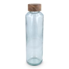 InSideOut Recycelte Glaswasserflasche ReuuZ mit Holzverschluss 650 ml InSideOut Recycelte Glaswasserflasche ReuuZ mit Holzverschluss 650 ml