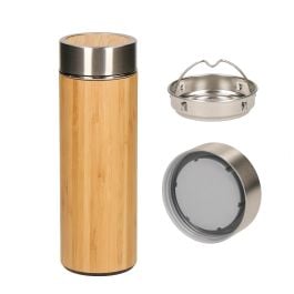 Vakuum Flasche 'Bambus', small - braun Vakuum Flasche 'Bambus', small - braun