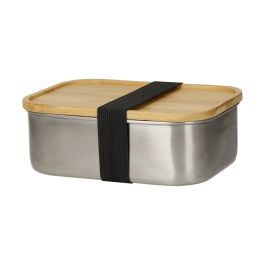 Vorratsdose 'Vesper', klein in silber/natur