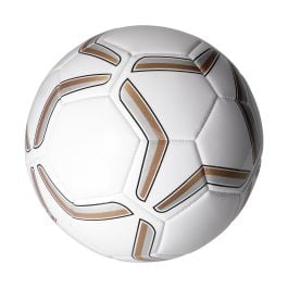Fußball 'Strike', groß in weiß/gold