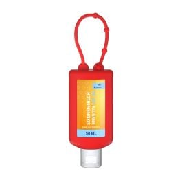 Sonnenmilch LSF 30 (sens.), 50 ml Bumper (rot), Body Label (R-PET) Sonnenmilch LSF 30 (sens.), 50 ml Bumper (rot), Body Label (R-PET)