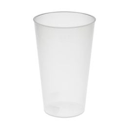 Trinkbecher 'Vital', 400 ml - transparent-milchig