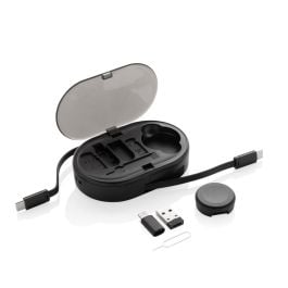 Chargevix Multifunktionales 60W-Lade-Set aus RCS rPlastic - schwarz Chargevix Multifunktionales 60W-Lade-Set aus RCS rPlastic - schwarz