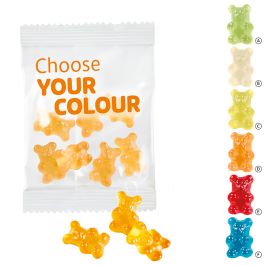 Unifarbene Premium-Bärchen, 10 g im konventionellen Tütchen Unifarbene Premium-Bärchen, 10 g im konventionellen Tütchen
