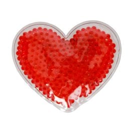 Kühl-/Wärmekissen 'Bead', Herz - rot