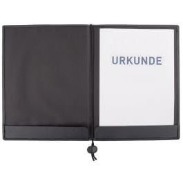 Urkundenmappe A4 in schwarz, Lederähnliches Felina Material Urkundenmappe A4 in schwarz, Lederähnliches Felina Material