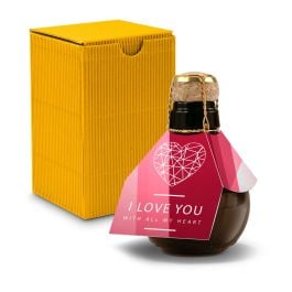 Origineller Sekt I love u - Karton Gelb, 125 ml Origineller Sekt I love u - Karton Gelb, 125 ml