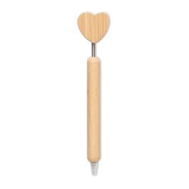 Kugelschreiber Bambus Herz - holz Kugelschreiber Bambus Herz - holz