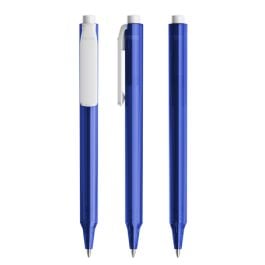 Pigra P04 Push Kugelschreiber in blue-white Pigra P04 Push Kugelschreiber in blue-white