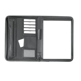 Schreibmappe A4 mit RV in schwarz, Polyester Schreibmappe A4 mit RV in schwarz, Polyester
