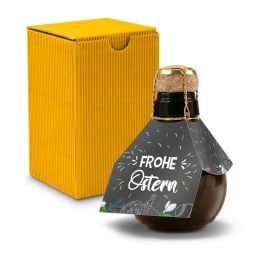 Origineller Sekt Frohe Ostern - Karton Gelb, 125 ml Origineller Sekt Frohe Ostern - Karton Gelb, 125 ml